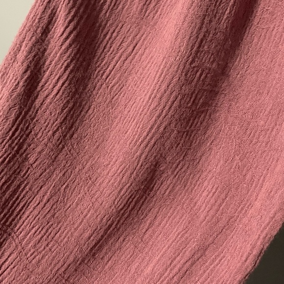 Aeropostale Mauve Ruched Cold Shoulder Blouse Top XL - Picture 5 of 6